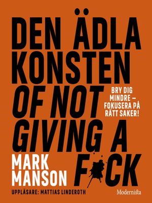 cover image of Den ädla konsten of not giving a f*ck